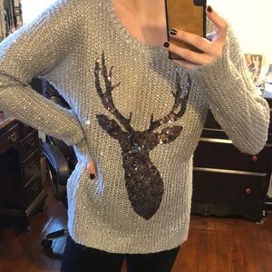 Western deer sweater